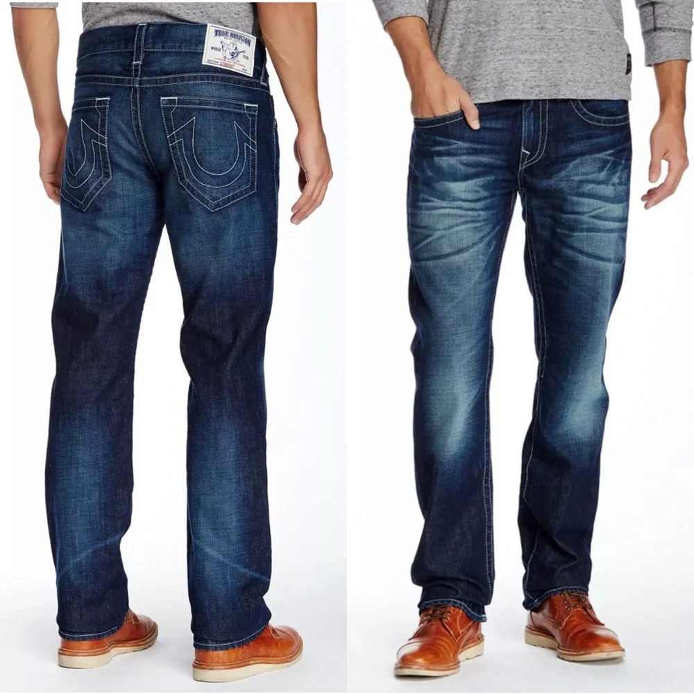 True Religion Straight Leg Men’s Dark Wash Denim/Jean. Size 38